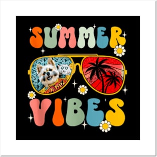 Summer Vibes Retro Glasses Posters and Art